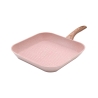 Grill antiadhésif effet granit rose 28x28 Bisetti Stonerose Promotion