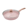 Batterie de cuisine induction 10 pièces effet granit rose Stonerose Caractéristiques