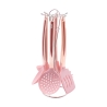 Set de 6 ustensiles de cuisine en métal rose et silicone Bisetti Stonerose Promotion