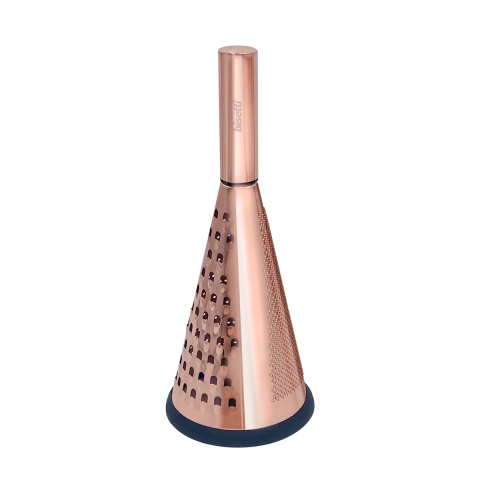 Râpe conique manuelle en inox rose à 3 lames Stonerose Promotion
