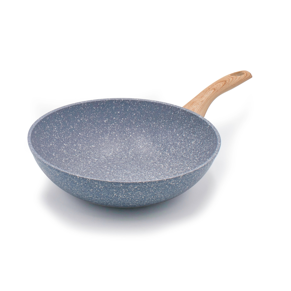 Wok en aluminium antiadhésif 28cm effet pierre Pierre Gourmet Promotion Wok en aluminium antiadhésif 28cm effet pierre Pierre Gourmet Promotion