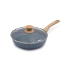 Set de 3 poêles en aluminium antiadhésif avec couvercle Pierre Gourmet Offre