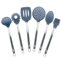Ensemble de 6 ustensiles de cuisine en silicone avec support Pierre Gourmet Offre