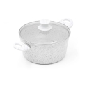 Ensemble de 10 pièces casseroles et poêles en aluminium antiadhésif Bisetti Stonewhite Choix