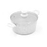 Ensemble de 10 pièces casseroles et poêles en aluminium antiadhésif Bisetti Stonewhite Choix