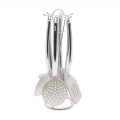 Ensemble de 6 ustensiles de cuisine en silicone avec support en métal Stonewhite Promotion
