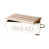Broodtrommel met houten snijplank Bisetti Stonewhite Aanbieding