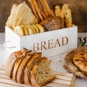 Broodtrommel met houten snijplank Bisetti Stonewhite Verkoop