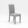 Gewatteerde houten stoel Comfort in Henriksdal-stijl 
