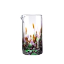 Carafe à eau en verre 0,5 L multicolore 15 cm Banderoles Promotion