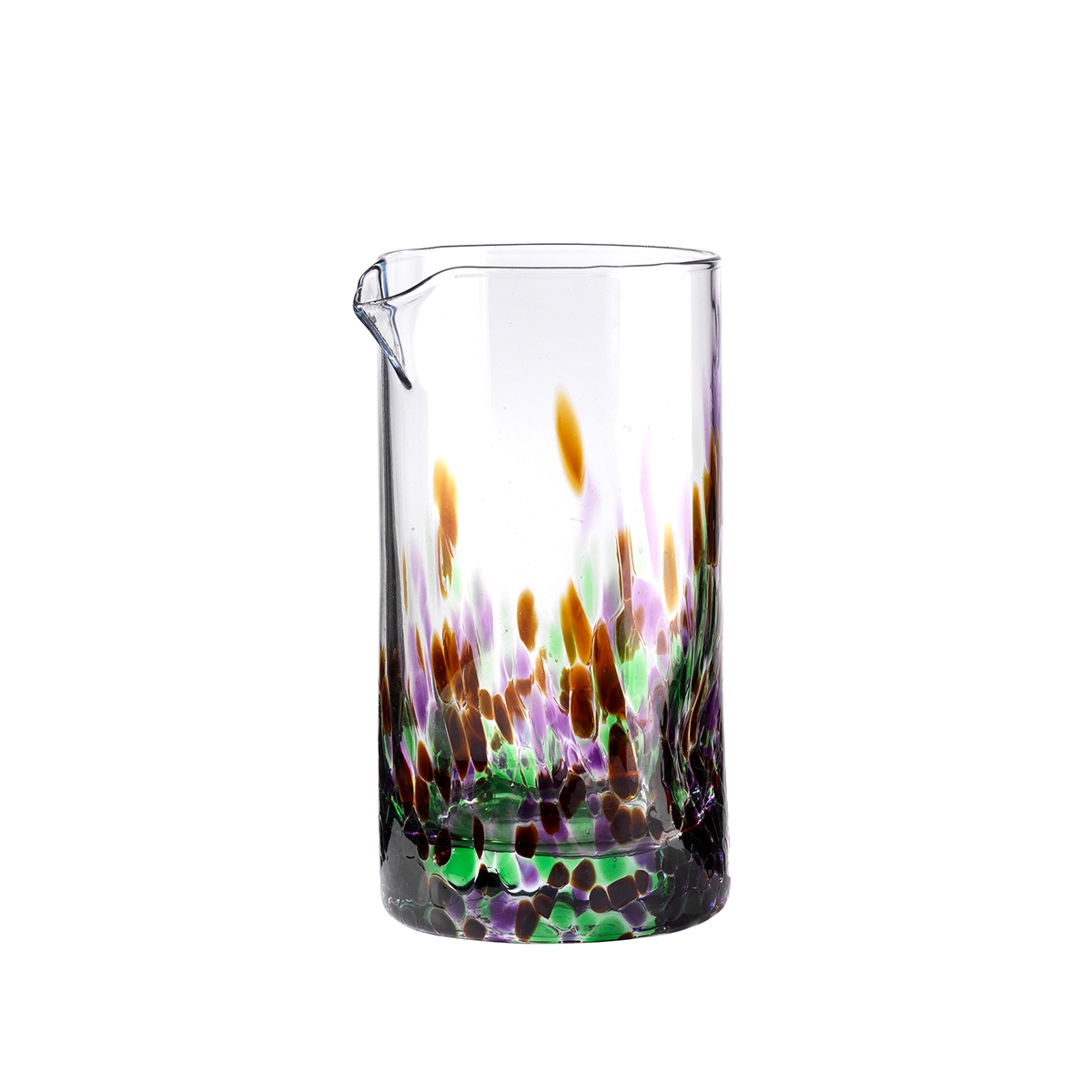 Carafe à eau en verre 0,5 L multicolore 15 cm Banderoles Promotion Carafe à eau en verre 0,5 L multicolore 15 cm Banderoles Promotion