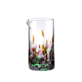 Carafe à eau en verre 0,5 L multicolore 15 cm Banderoles Promotion