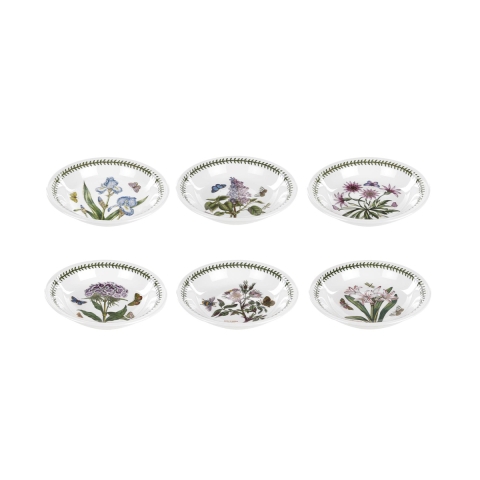 Lot de 6 assiettes creuses à pâtes en porcelaine Portmeirion Botanic Garden Promotion