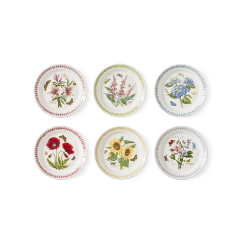 Ensemble de 6 petites assiettes 21,5 cm Portmeirion Botanic Garden Meadow Promotion