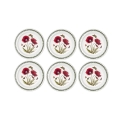 Set van 6 platte borden 26,7 cm in porselein Portmeirion Botanic Garden Aanbieding