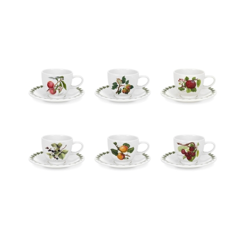 Lot de 6 tasses à café en porcelaine Portmeirion Pomona Promotion