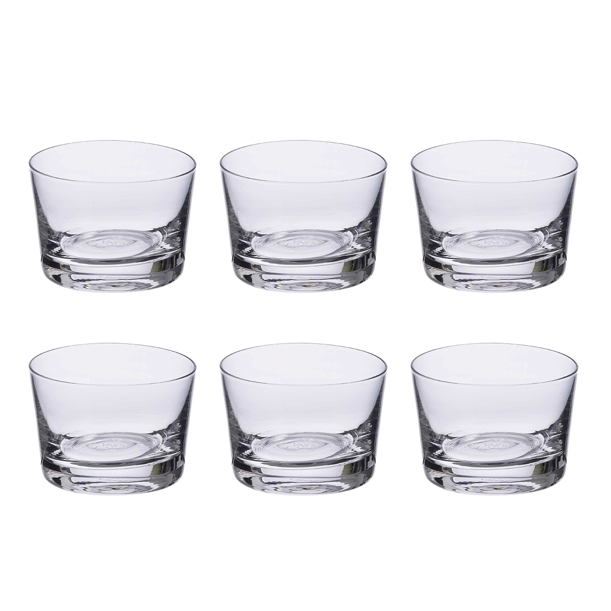 Set van 6 conische glaasjes voor likeur, glas, keuken bar restaurant Mexico Aanbieding