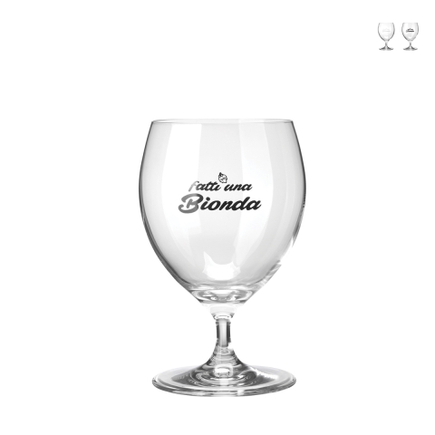 Lot de 2 verres à bière pub restaurant 600ml Fatti Una Bionda Promotion