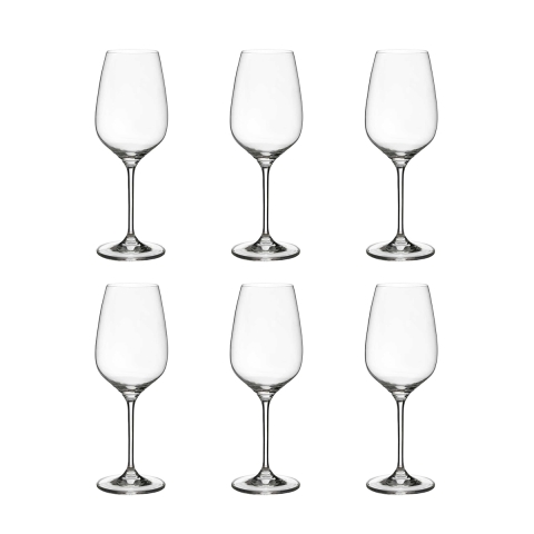 Ensemble de 6 verres à vin rouge de table 22,5 cm design goutte cuisine Sinfonia Promotion