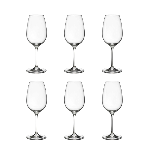 Set 6 verres à vin blanc design goutte cuisine restaurant 21,5cm Promotion