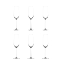 Set van 6 champagne- en mousserendewijnglazen 250ml Shanghai Aanbieding