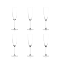 Lot de 6 flûtes à champagne en verre 165ml Tokyo Temptation Promotion