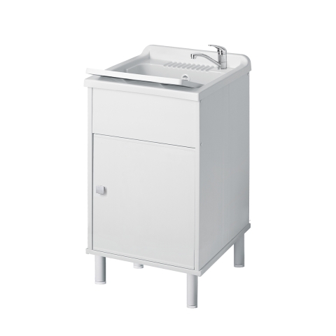 Mobile lavatoio d'extérieur en PVC avec vasque et porte Negrari 9056K Promotion