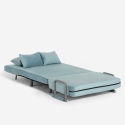 Opvouwbare ruimtebesparende velours slaapstoel Deborah Twin Lux 