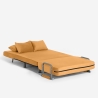 Opvouwbare ruimtebesparende velours slaapstoel Deborah Twin Lux 