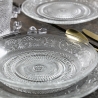 Service de vaisselle 18 pièces en verre transparent avec décor pour 6 personnes Imperial Remises