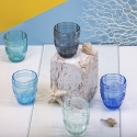 Ensemble de 6 verres à eau 265ml en verre décor arabesque Syrah Ocean Vente