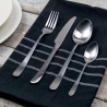 Ensemble de 24 couverts en acier inoxydable finition mate argent Round Catalogue