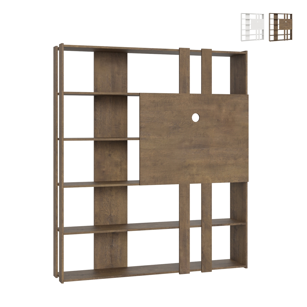 Bibliothèque avec porte-TV 6 étagères design moderne 178x36x204 Kato L Promotion Bibliothèque avec porte-TV 6 étagères design moderne 178x36x204 Kato L Promotion