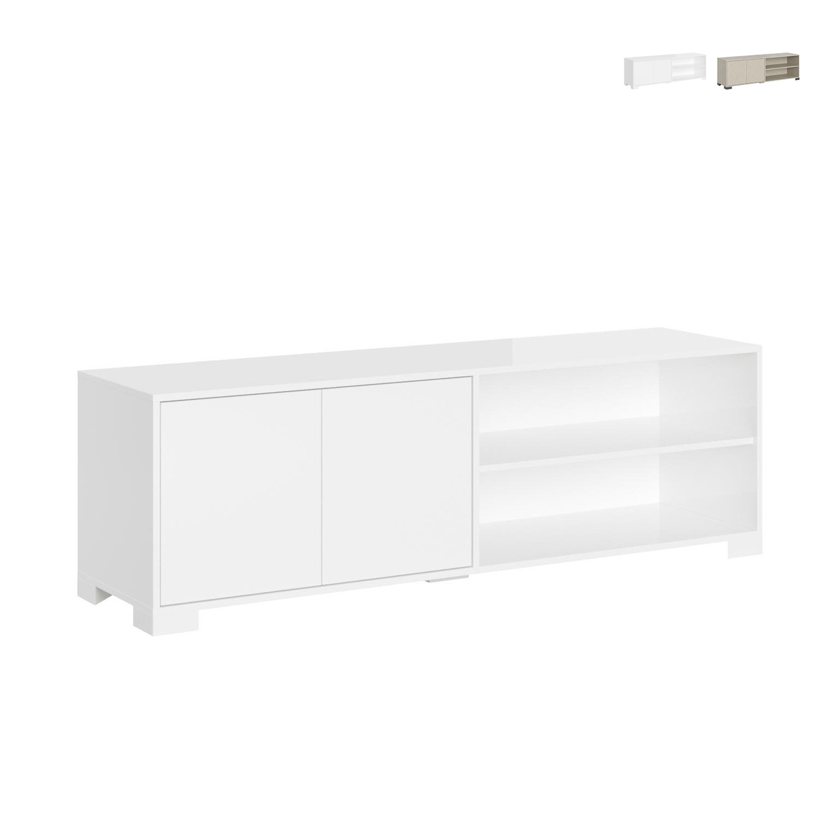 Meuble TV design moderne avec niche ouverte et étagères 150x40x40 Lumina Promotion Meuble TV design moderne avec niche ouverte et étagères 150x40x40 Lumina Promotion