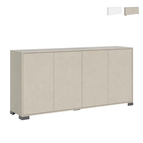 Buffet moderne 4 portes salon salle à manger 172x40x83 Lumina Promotion