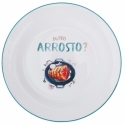 Set van 6 platte borden in keramiek met diverse decoraties Le Travisate Aanbod