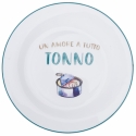 Set van 6 platte borden in keramiek met diverse decoraties Le Travisate Korting