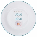 Set van 6 platte borden in keramiek met diverse decoraties Le Travisate Voorraad