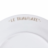 Set van 6 platte borden in keramiek met diverse decoraties Le Travisate Keuze