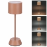 Lampe LED de table rechargeable avec commande tactile pour salon Aladina 4 Tons Remises