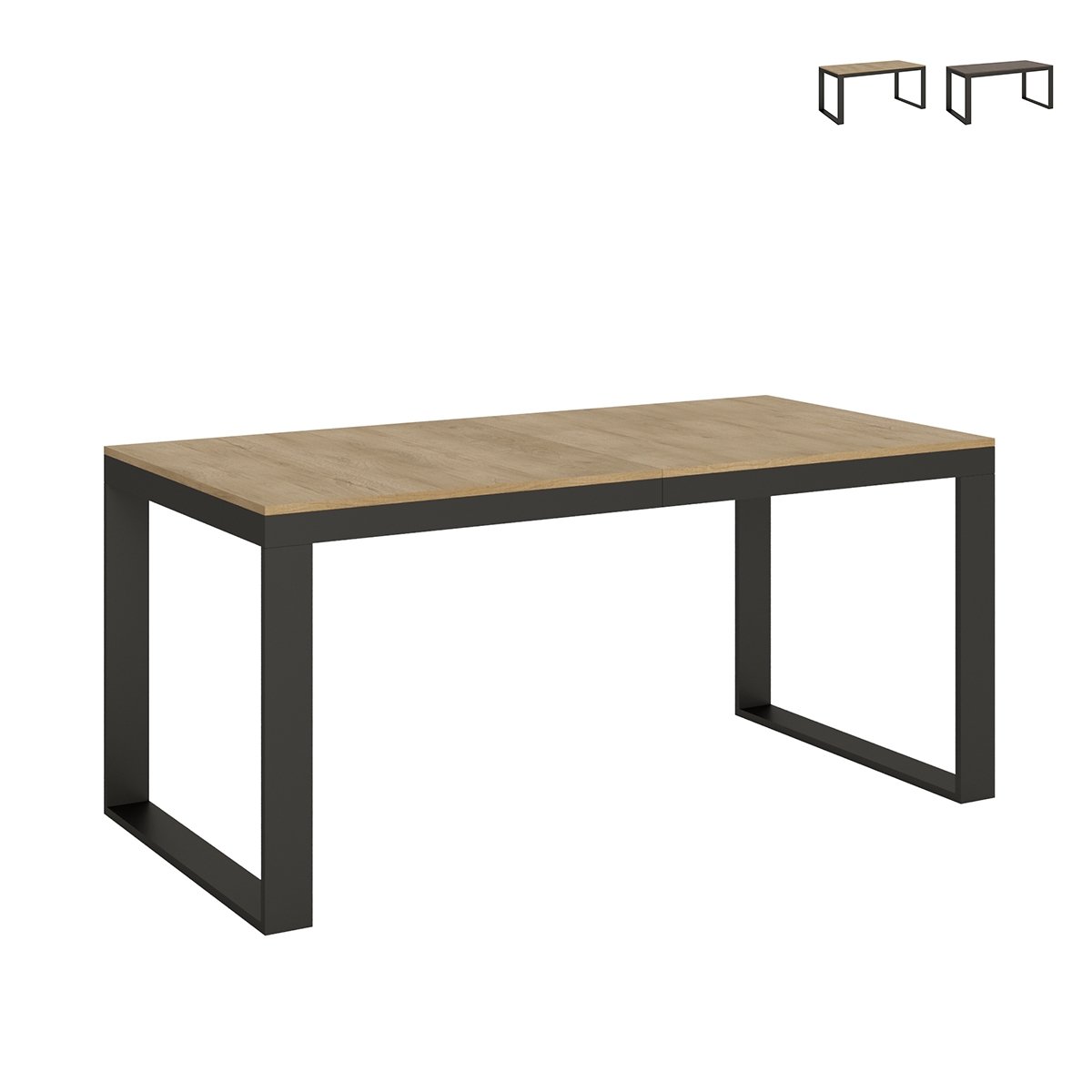 Table extensible 18 places design industriel 90×180-440 Tecno Evolution Promotion