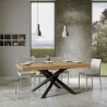 Uitschuifbare tafel met kruispoten modern design 90×160-264 Volantis Korting