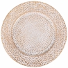 Set van 6 tafelonderleggers 33cm met elegante goud en witte decoratie Drop Aanbod