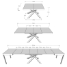 Uitschuifbare moderne eettafel voor woonkamer 90×120-380 Volantis Evolution Prijs
