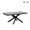 Moderne uitschuifbare tafel met gekruiste poten 90×180-440 Volantis Evolution Aanbieding