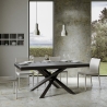 Moderne uitschuifbare tafel met gekruiste poten 90×180-440 Volantis Evolution Verkoop