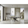 Moderne uitschuifbare tafel met gekruiste poten 90×180-440 Volantis Evolution Catalogus