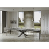 Moderne uitschuifbare tafel met gekruiste poten 90×180-440 Volantis Evolution Voorraad