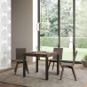 Table extensible carré moderne industriel 90×90-246 Everyday Vente