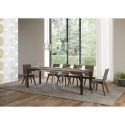 Table extensible carré moderne industriel 90×90-246 Everyday Catalogue